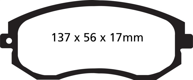 EBC 13+ FR-S, 86, BRZ, 22+ GR86 Scion FR-S 2 Greenstuff Front Brake Pads
